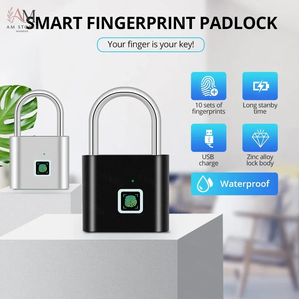 IP67 Rechargeable Fingerprint Padlock - Image 5