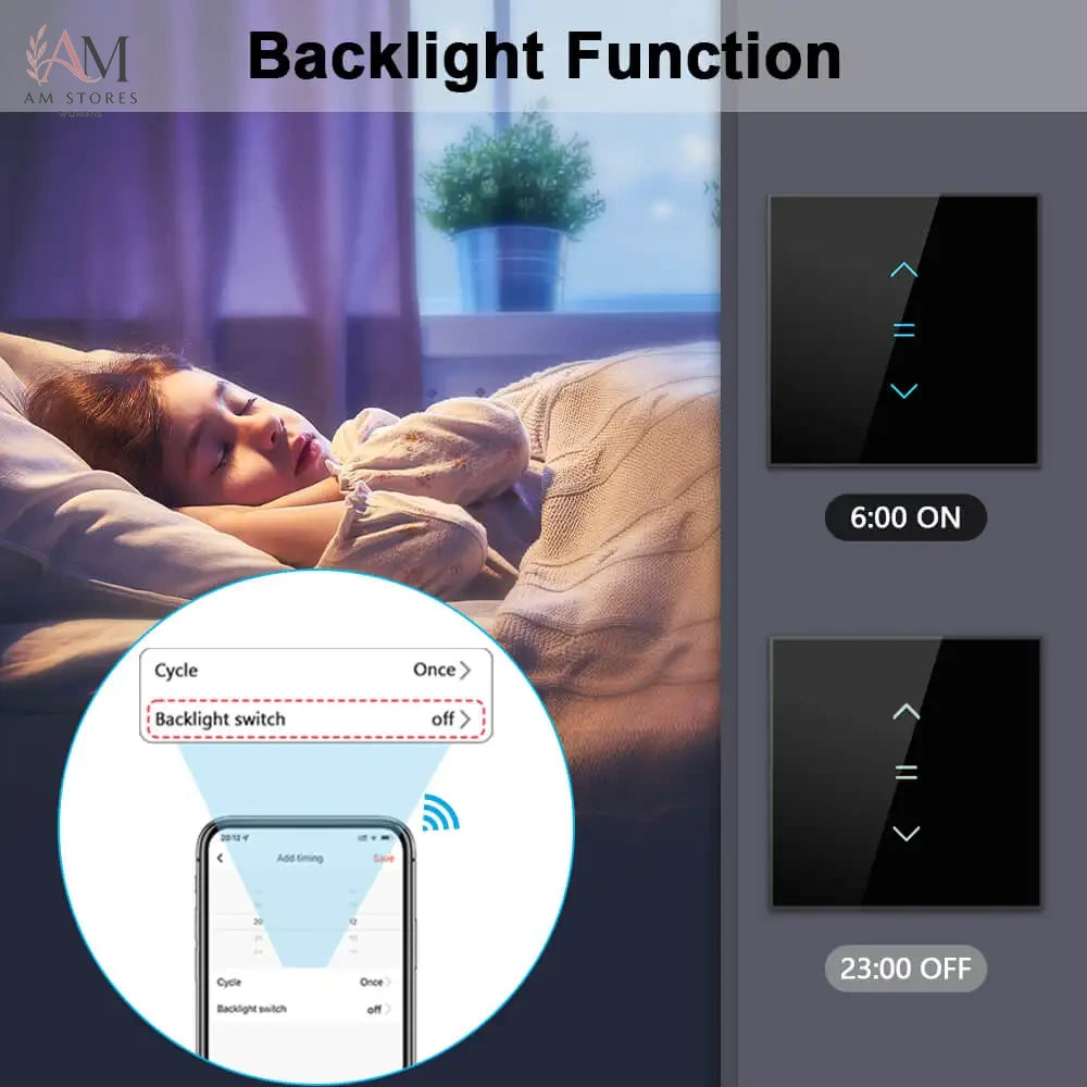 Wi-Fi Touch Curtain & Blind Switch - Image 3