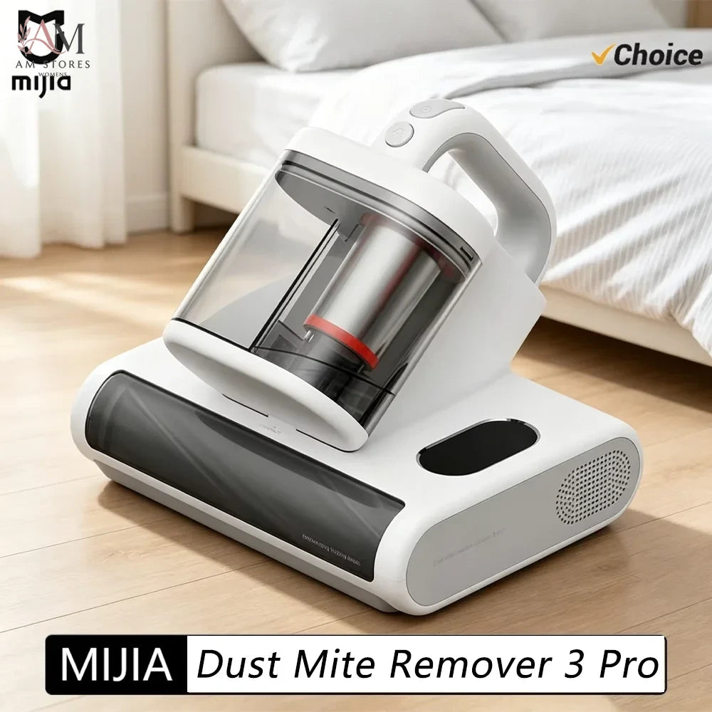 New MIJIA Mite Remover 3 Pro Wireless Dust Mite Vacuum Cleaner UV Sterilization Disinfection Dust 17kPa Handheld For Home Bed