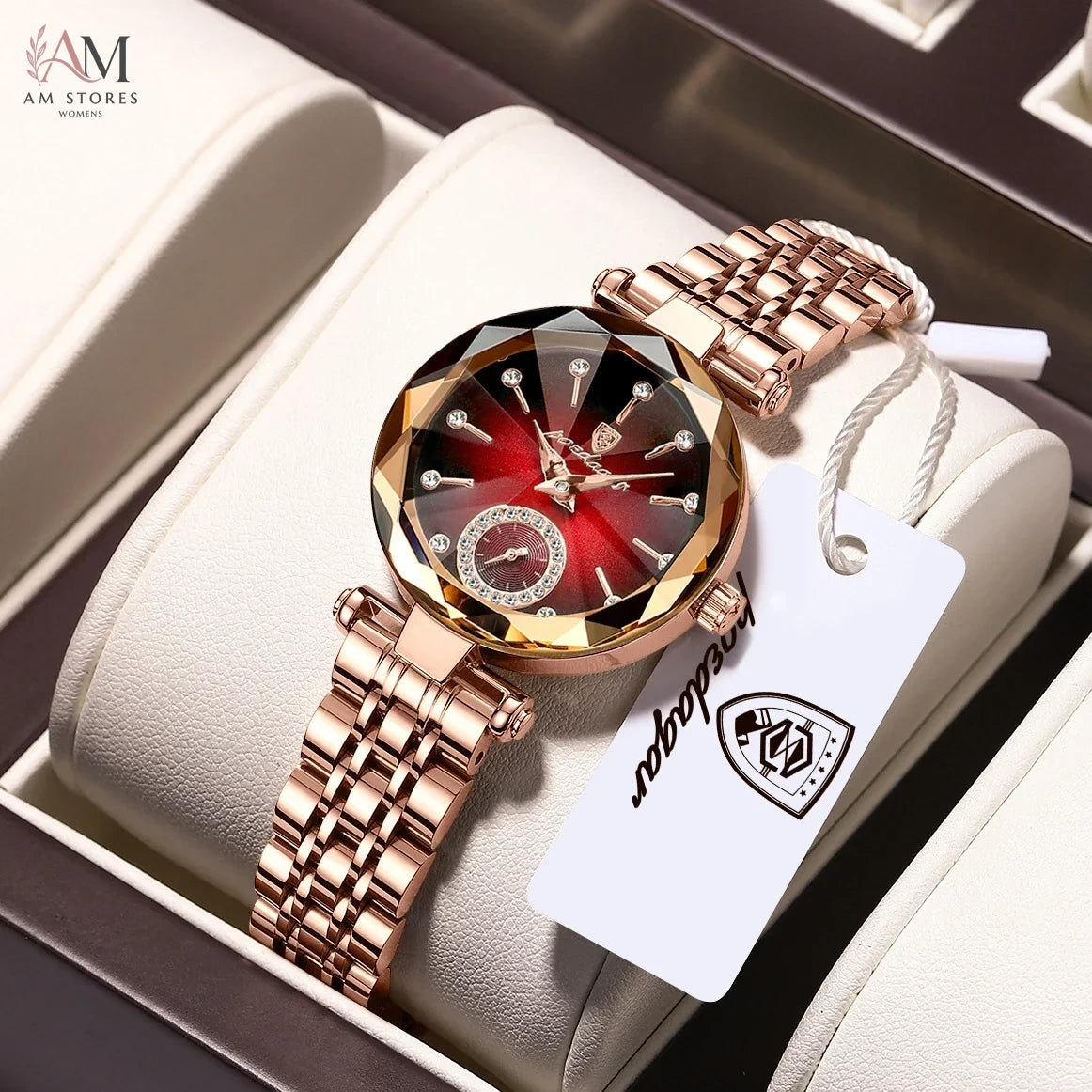 POEDAGAR Luxury Ladies Wristwatch Waterproof Stainless Steel Quartz Elegant Watches For Woman Simple Casual Dress Women's Watch