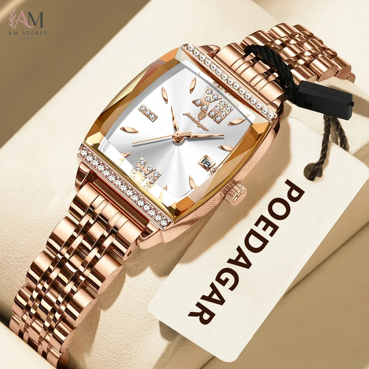 POEDAGAR Luxury Woman Wristwatch High Quality Waterproof Date Quartz Ladies Watch Stainless Steel Fashion Women's Watches Reloj