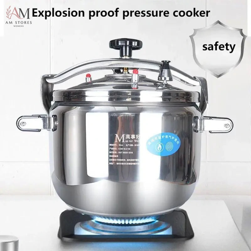 Pressure Cooker 12 QT, Stainess Steel Pressure Canner 12 Quart, Explosion-Proof Cookware, Unlock Lid, One-handed lid opening