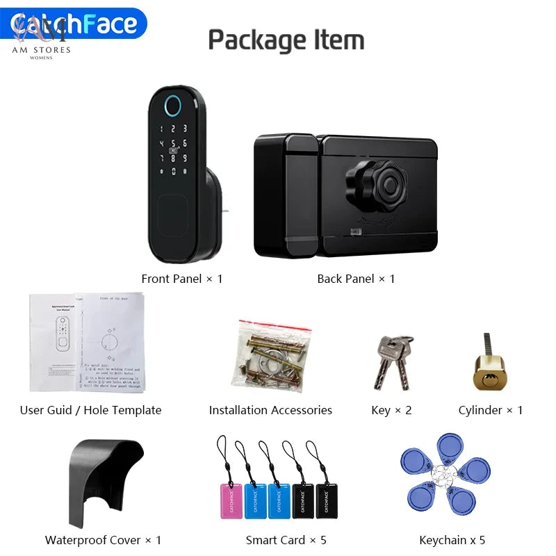 Outdoor Fingerprint Rim Smart Lock with App Control - Image 6