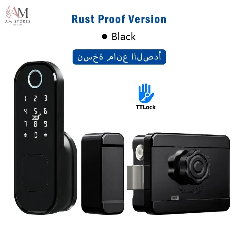 Outdoor Fingerprint Rim Smart Lock with App Control - Image 7