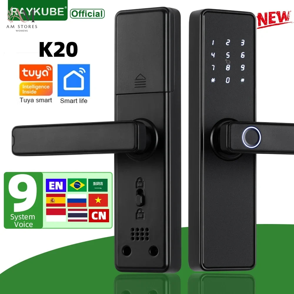 Biometric Smart Door Lock with Fingerprint, Keypad & App - Image 1