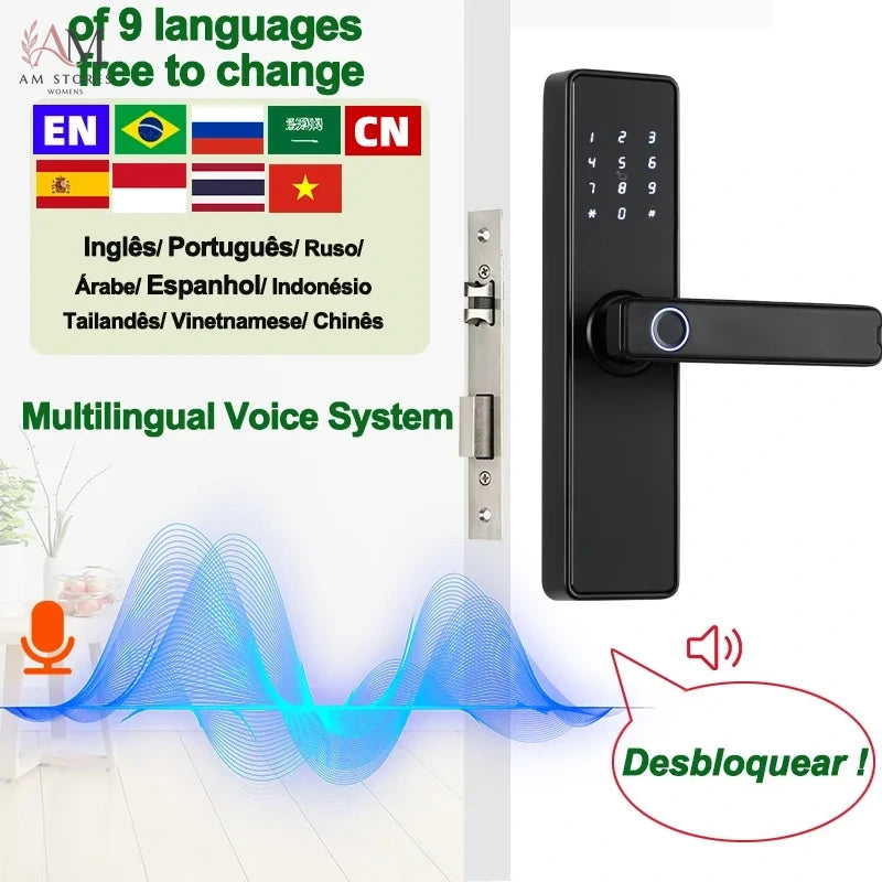 Biometric Smart Door Lock with Fingerprint, Keypad & App - Image 5