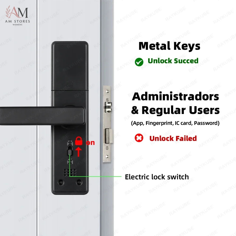 Biometric Smart Door Lock with Fingerprint, Keypad & App - Image 6