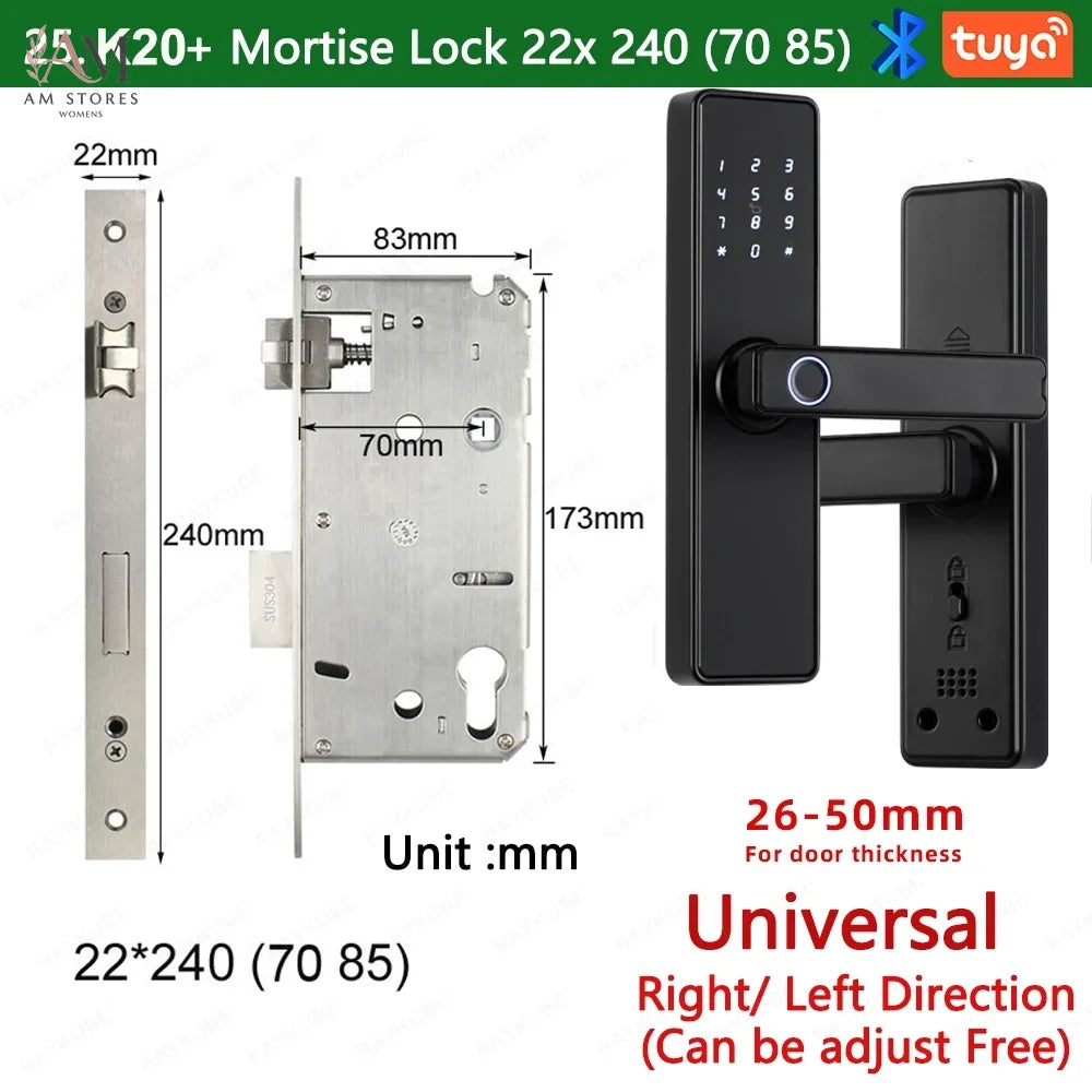 Biometric Smart Door Lock with Fingerprint, Keypad & App - Image 8