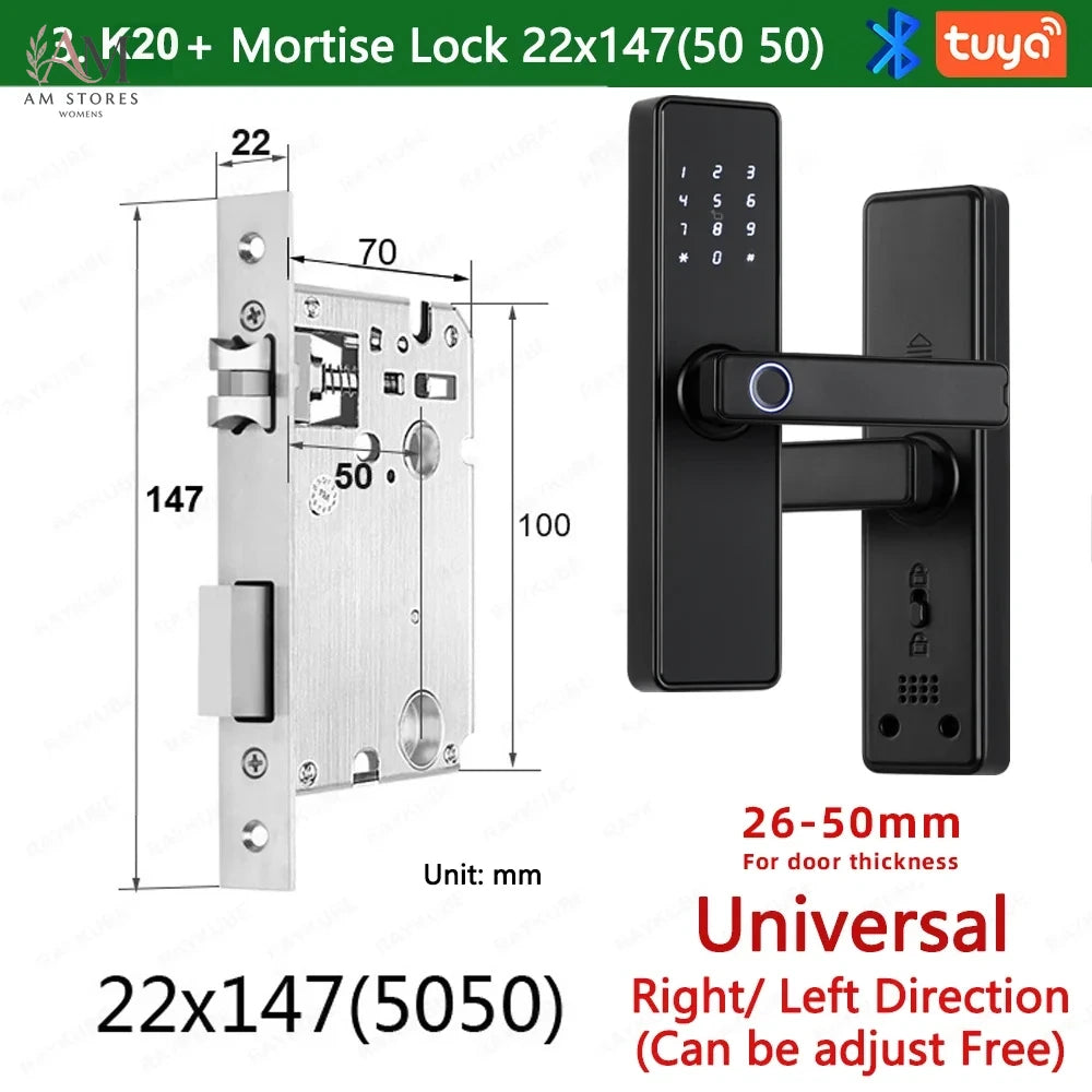 Biometric Smart Door Lock with Fingerprint, Keypad & App - Image 16