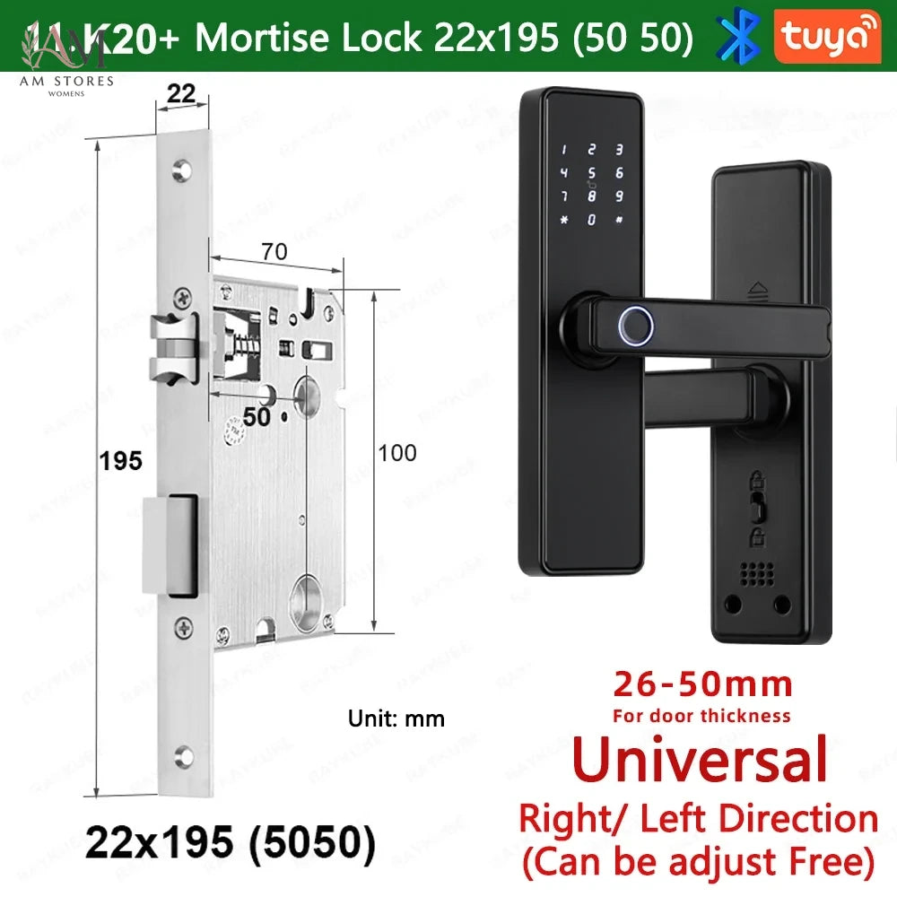 Biometric Smart Door Lock with Fingerprint, Keypad & App - Image 21