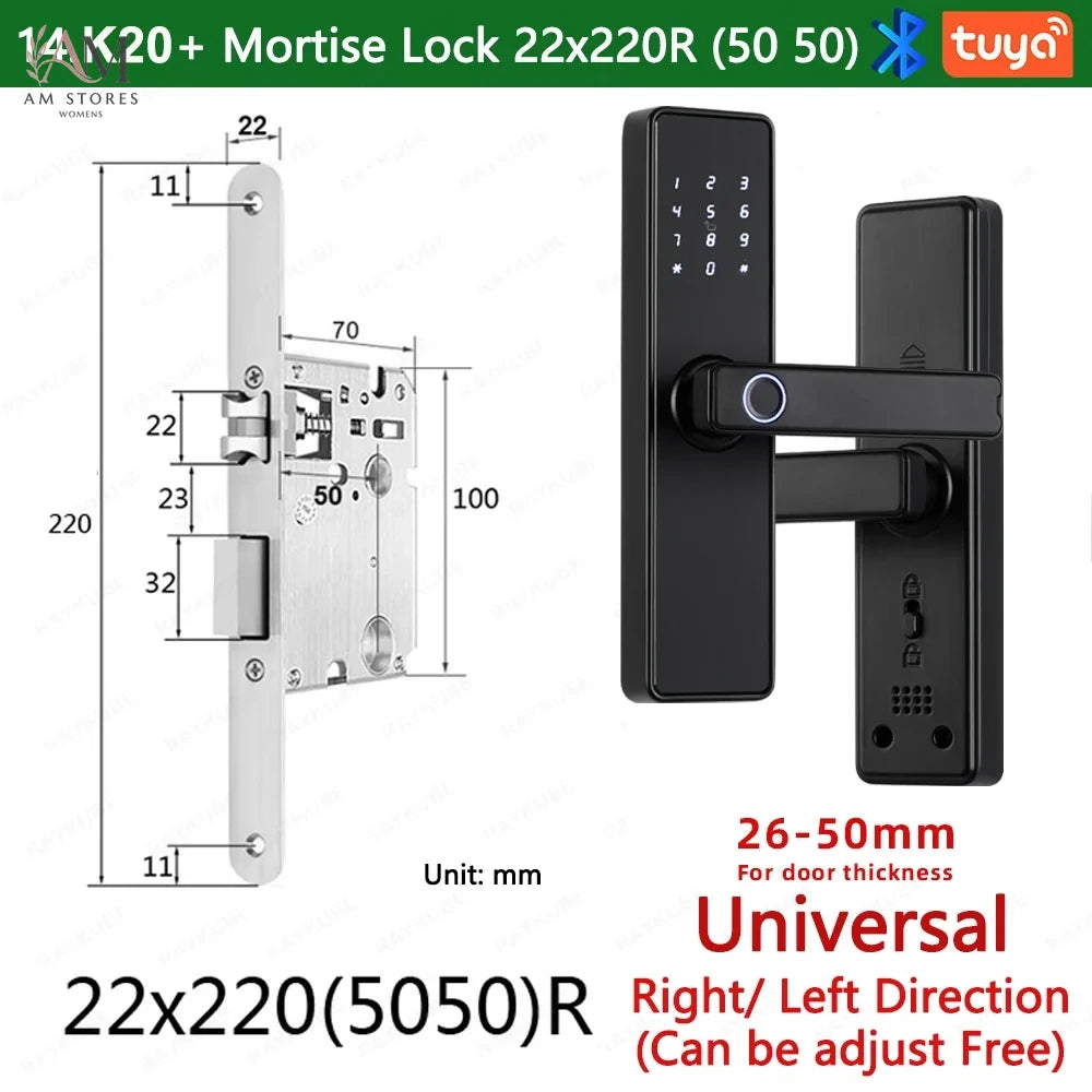 Biometric Smart Door Lock with Fingerprint, Keypad & App - Image 22