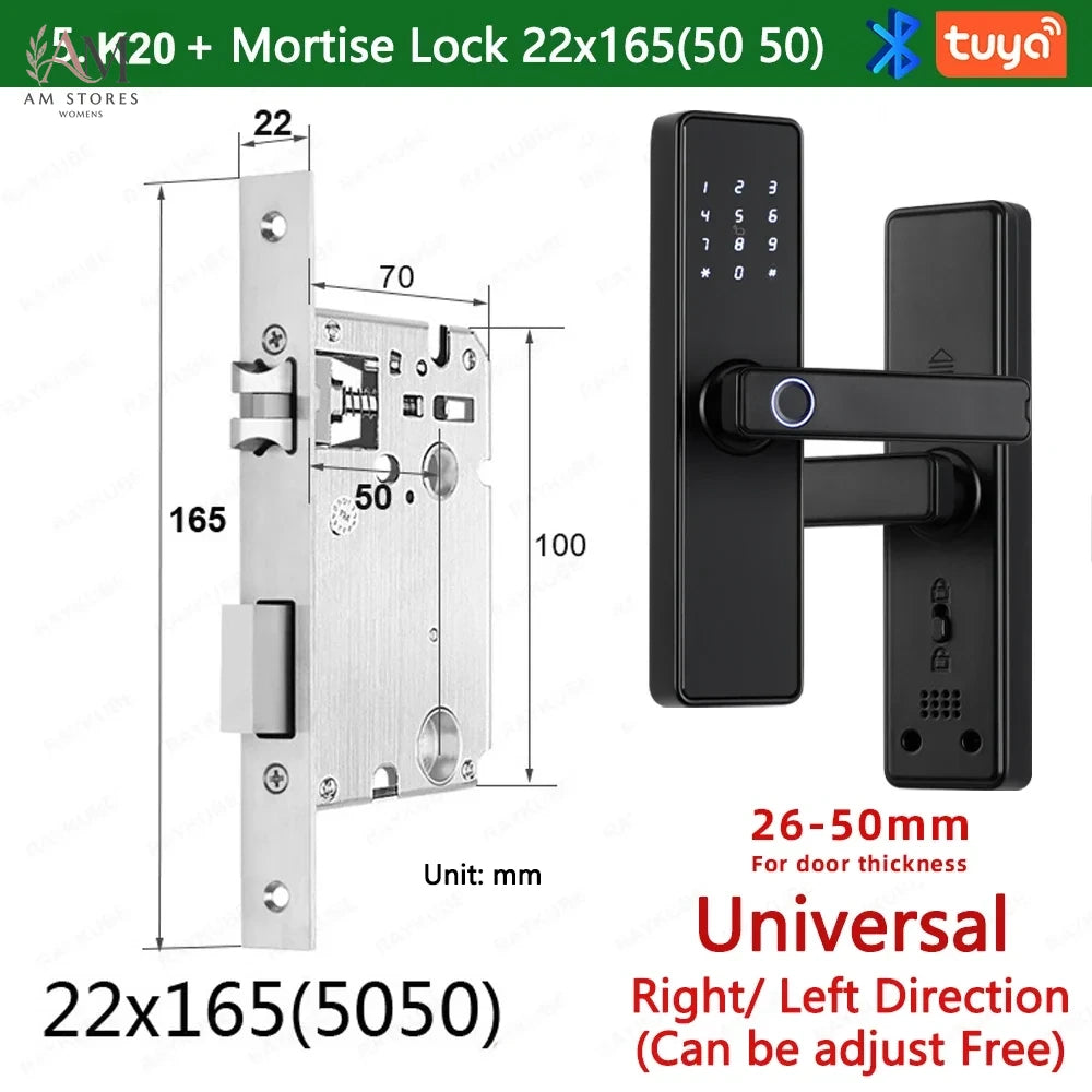 Biometric Smart Door Lock with Fingerprint, Keypad & App - Image 27