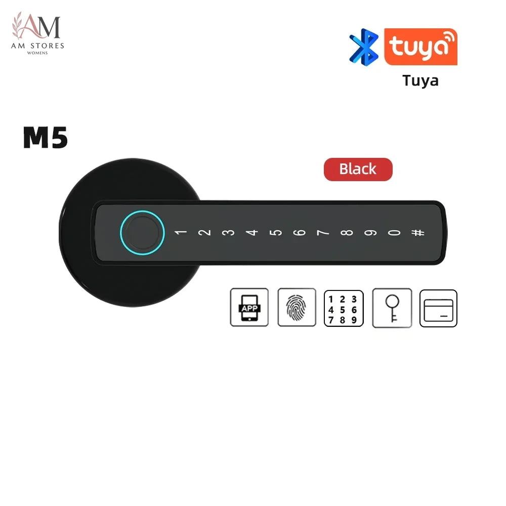 Biometric Smart Door Lock with App, Keypad & Card - Image 7