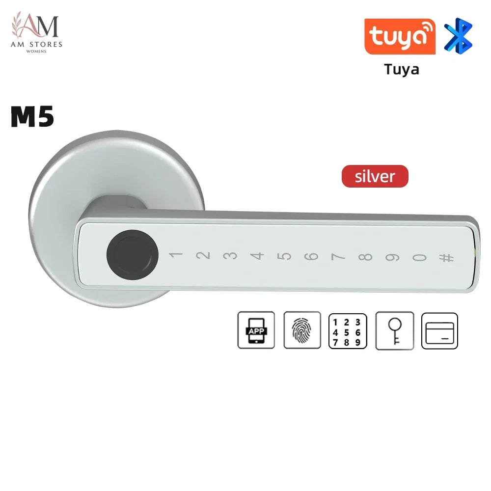 Biometric Smart Door Lock with App, Keypad & Card - Image 8