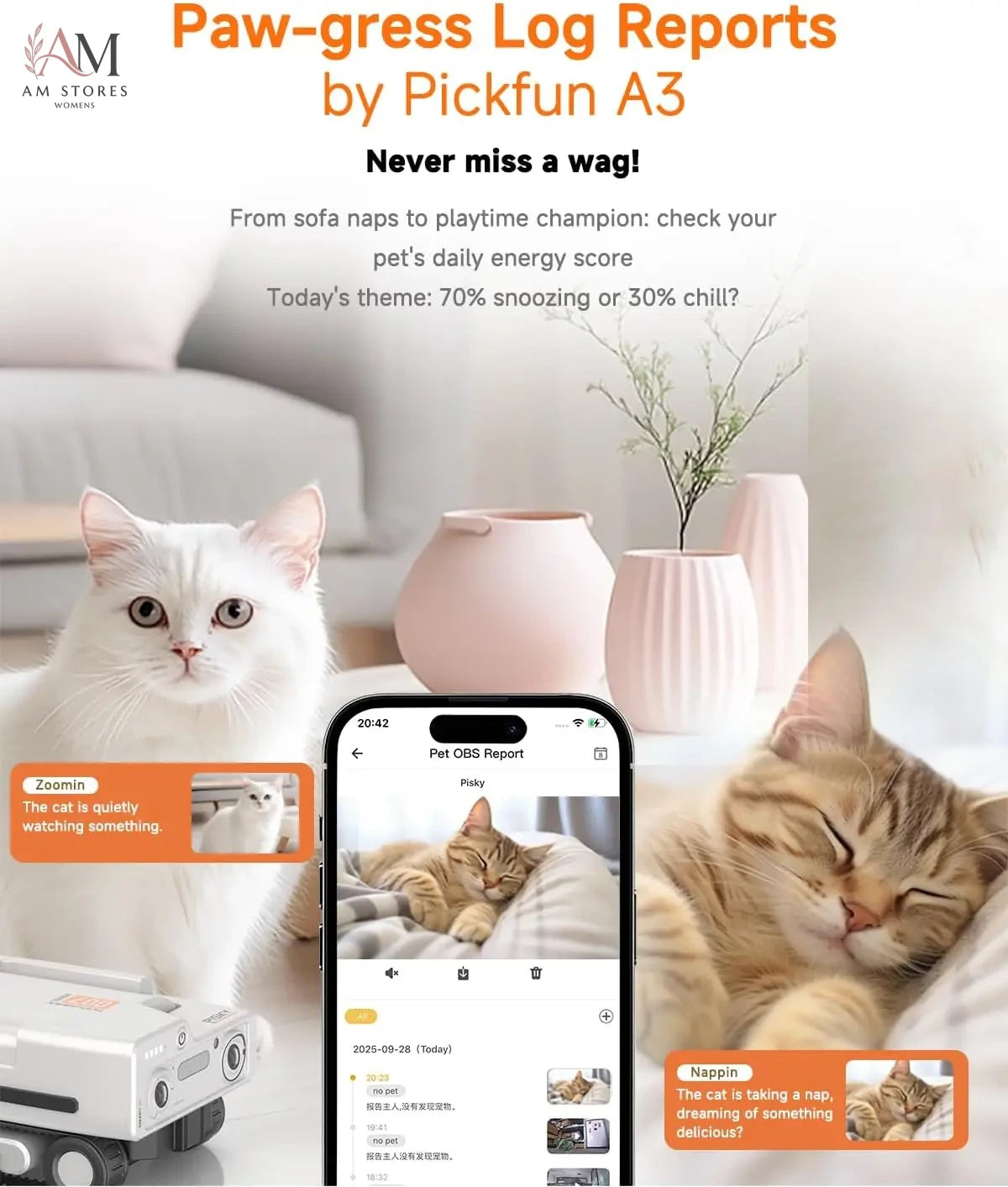 2K Self-Moving Pet Camera with Auto Tracking - Image 3