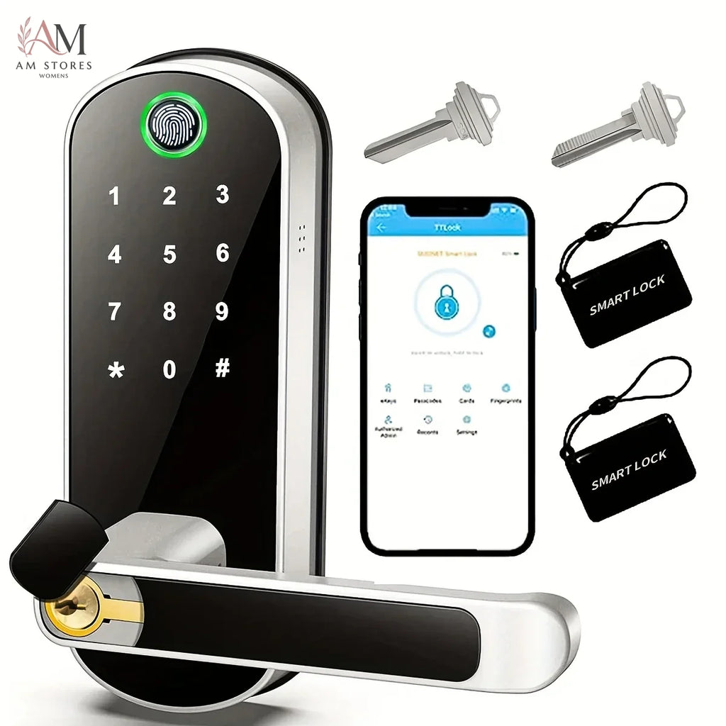 IP67 Fingerprint Smart Door Lock with Keypad & App - Image 1