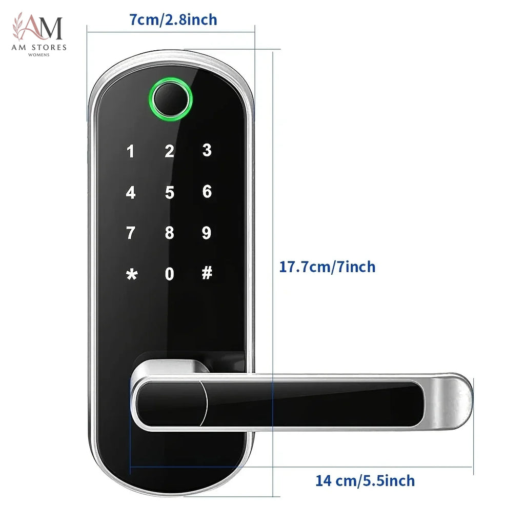 IP67 Fingerprint Smart Door Lock with Keypad & App - Image 2
