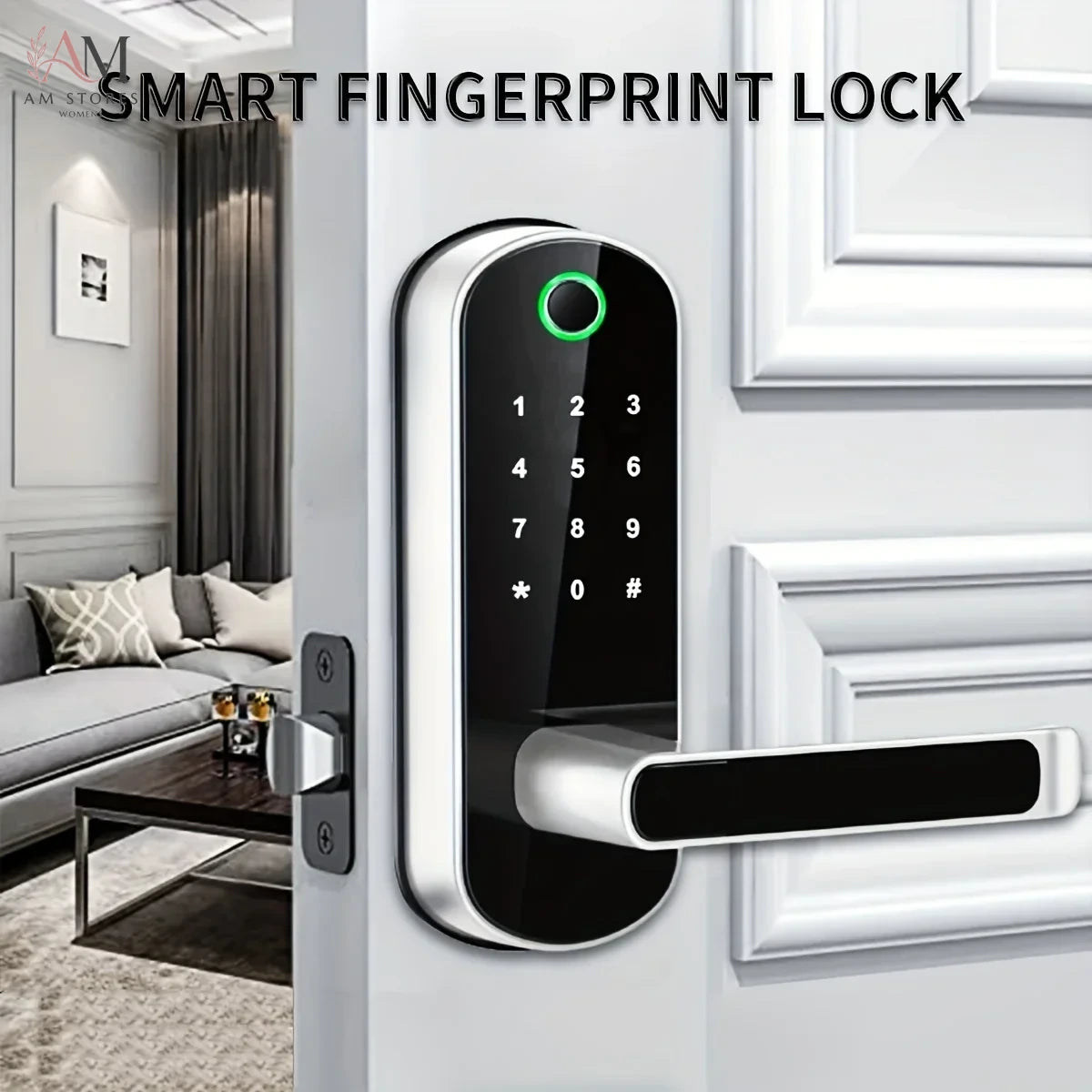IP67 Fingerprint Smart Door Lock with Keypad & App - Image 5