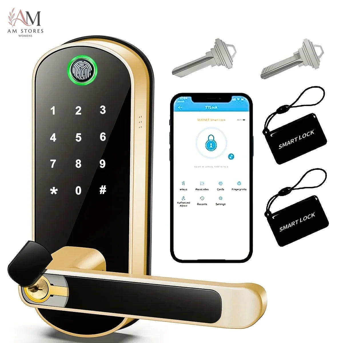 IP67 Fingerprint Smart Door Lock with Keypad & App - Image 8