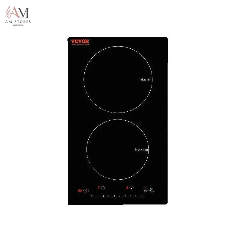 SucceBuy 2 Burners Electric Induction Cooktop Stove Hob Built-in Burner Cooker Sensor Touch Control Magnetic Cooker Hot Plate
