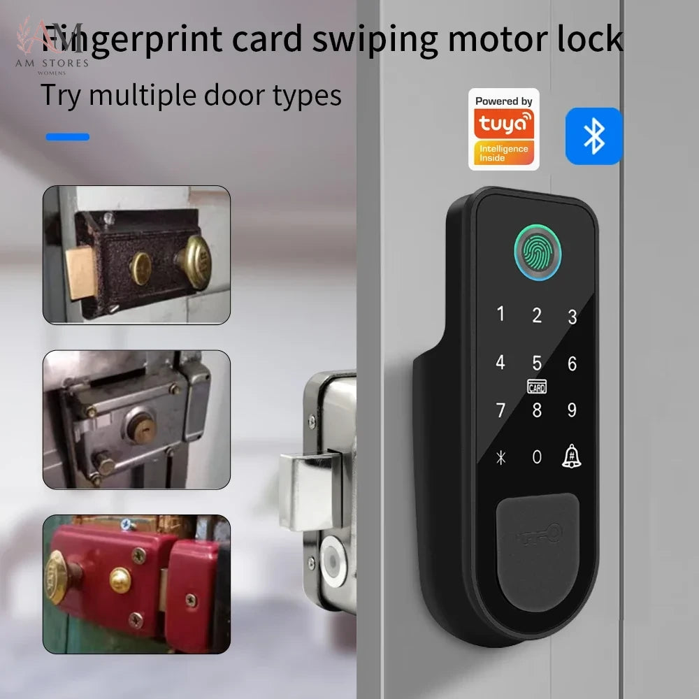 Fingerprint Rim Smart Lock with App & RFID Access - Image 2
