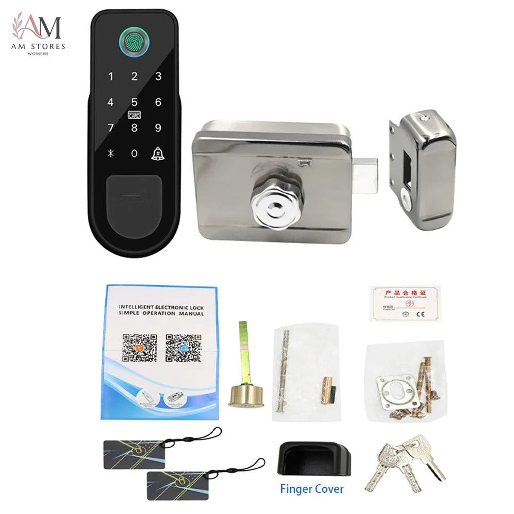 Fingerprint Rim Smart Lock with App & RFID Access - Image 6