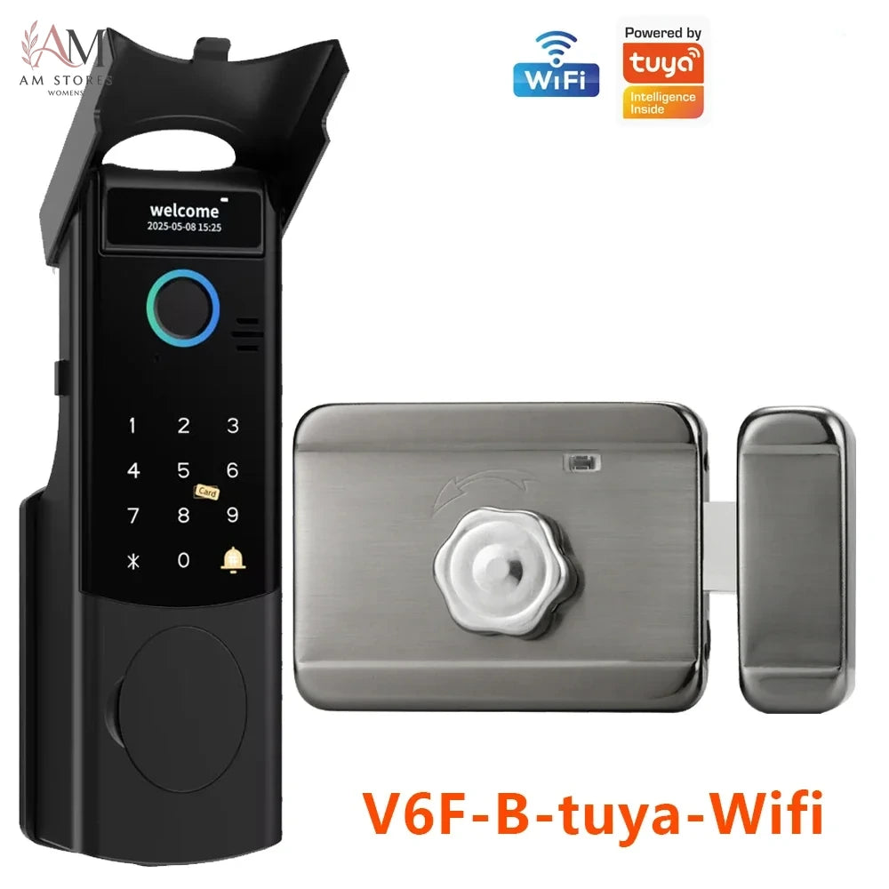 Fingerprint Rim Smart Lock with App & RFID Access - Image 8