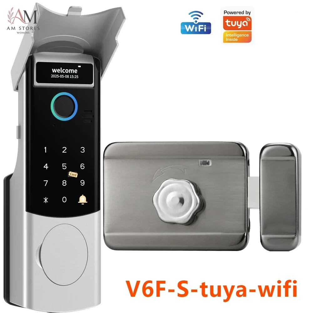 Fingerprint Rim Smart Lock with App & RFID Access - Image 9