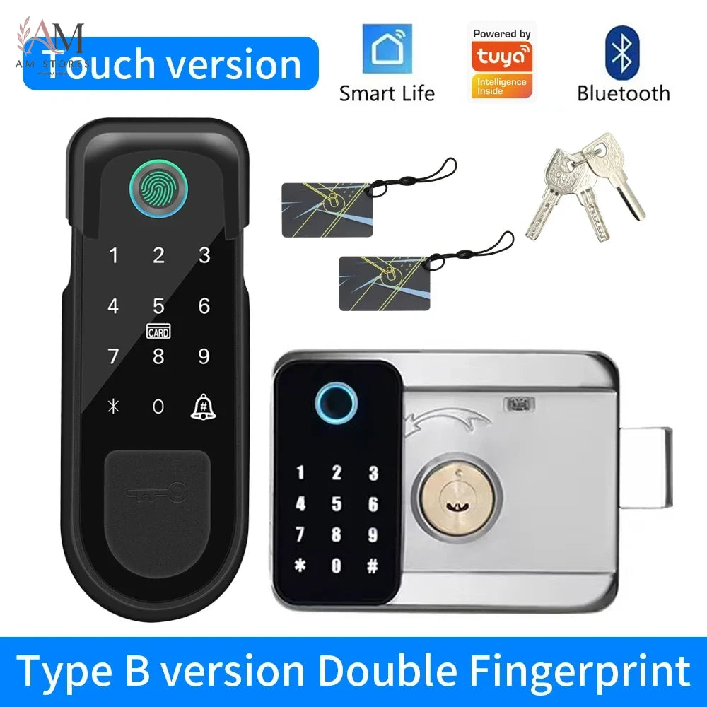 Fingerprint Rim Smart Lock with App & RFID Access - Image 12