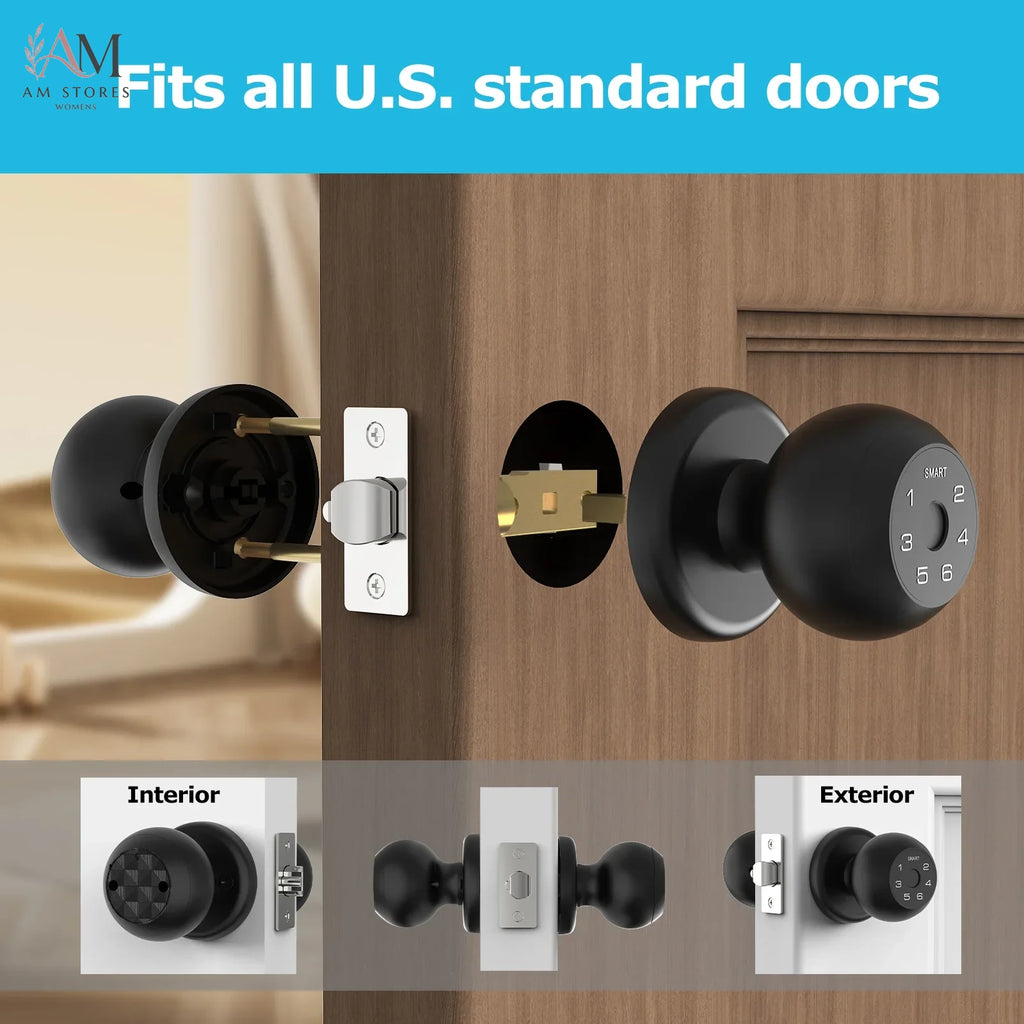 Ball-Shaped Interior Fingerprint Smart Lock - Image 6