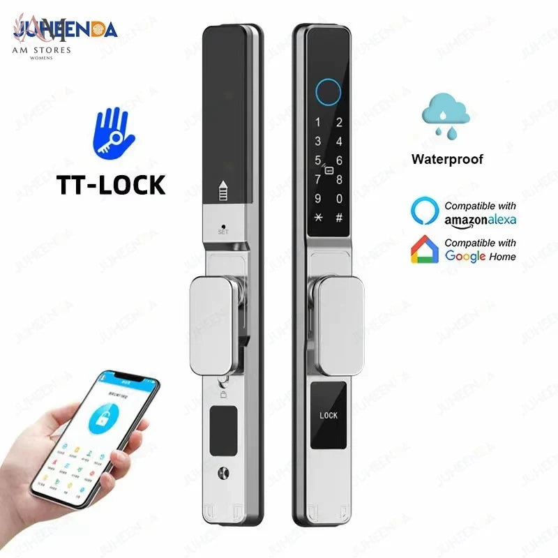 IP66 Smart Sliding Door Lock with Fingerprint & App - Image 4
