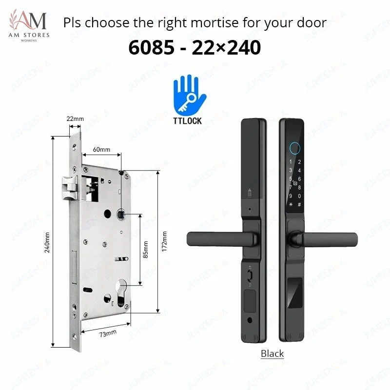 IP66 Smart Sliding Door Lock with Fingerprint & App - Image 8