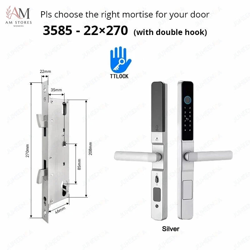 IP66 Smart Sliding Door Lock with Fingerprint & App - Image 11