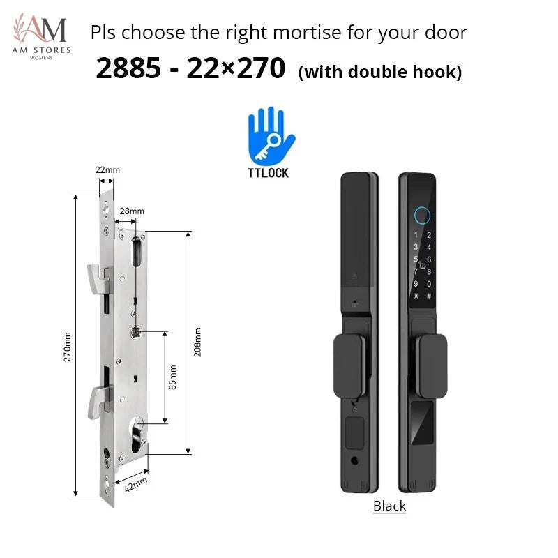 IP66 Smart Sliding Door Lock with Fingerprint & App - Image 14