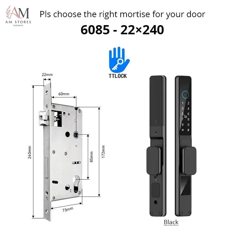 IP66 Smart Sliding Door Lock with Fingerprint & App - Image 15