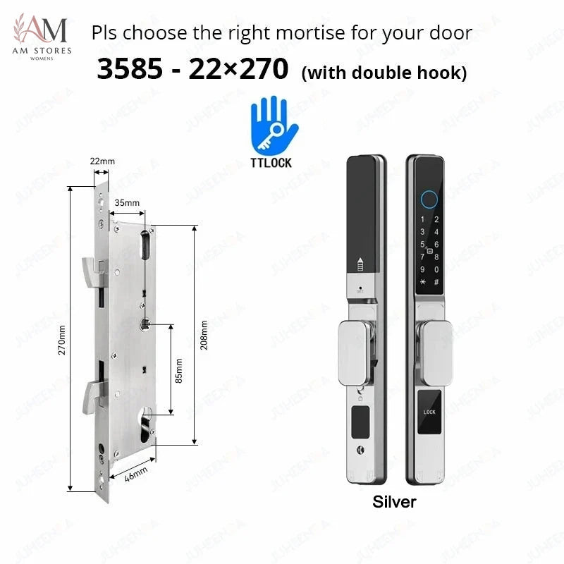 IP66 Smart Sliding Door Lock with Fingerprint & App - Image 17