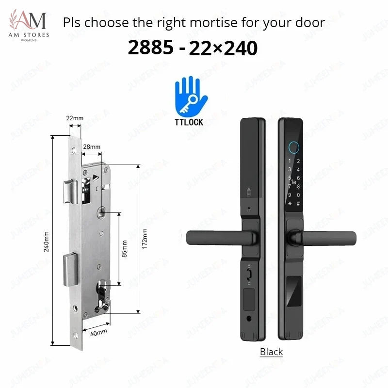IP66 Smart Sliding Door Lock with Fingerprint & App - Image 18