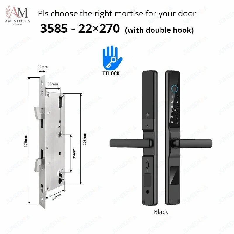 IP66 Smart Sliding Door Lock with Fingerprint & App - Image 21