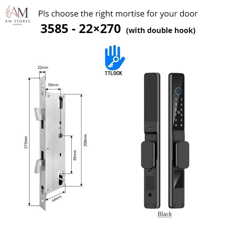 IP66 Smart Sliding Door Lock with Fingerprint & App - Image 24