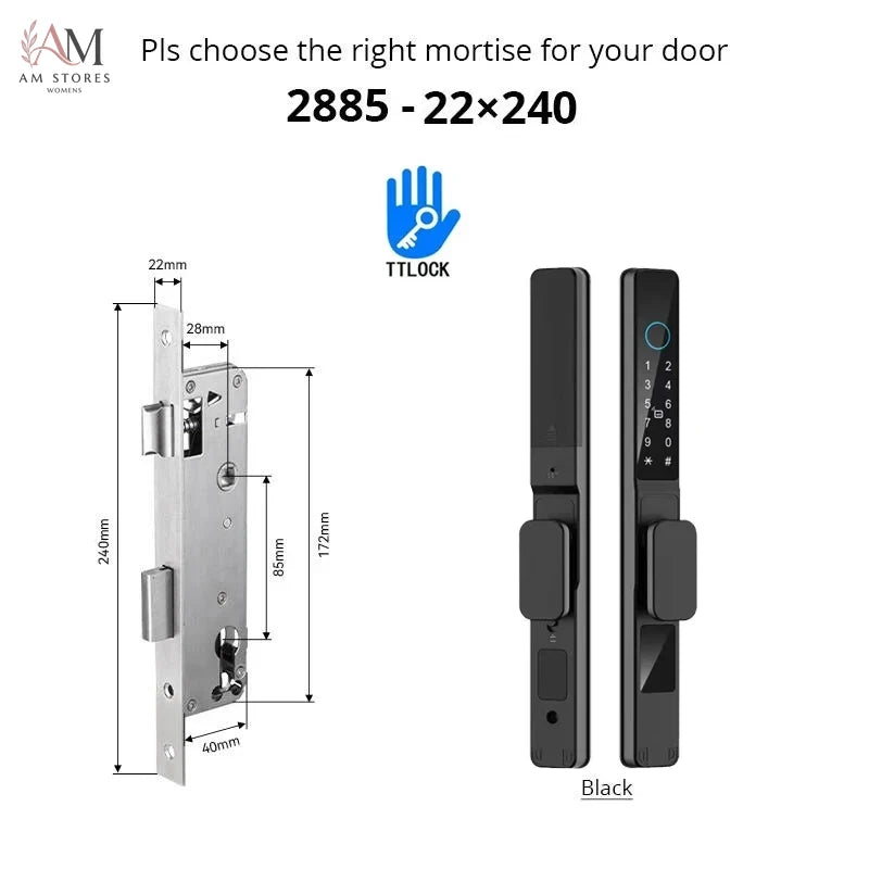 IP66 Smart Sliding Door Lock with Fingerprint & App - Image 25