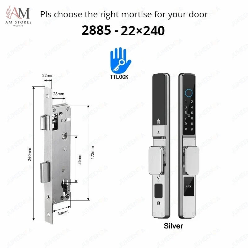 IP66 Smart Sliding Door Lock with Fingerprint & App - Image 26