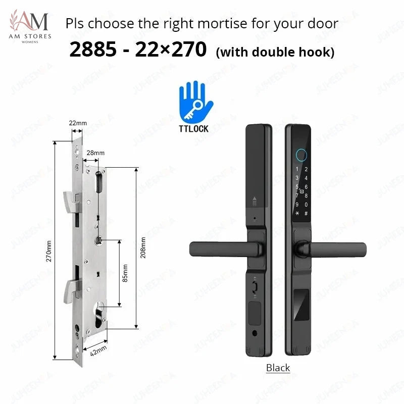 IP66 Smart Sliding Door Lock with Fingerprint & App - Image 27