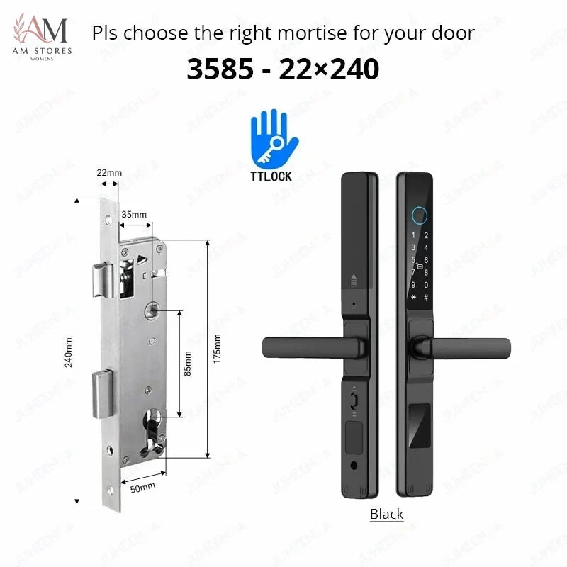 IP66 Smart Sliding Door Lock with Fingerprint & App - Image 28