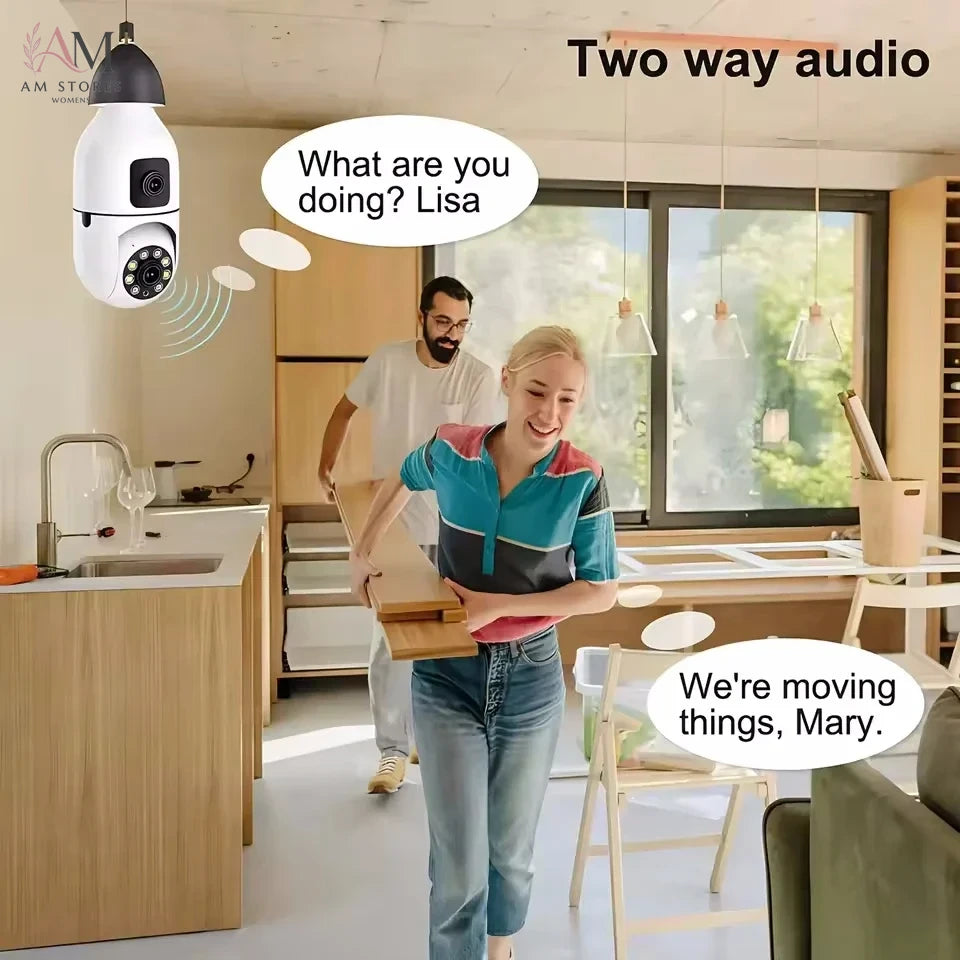 5MP/8MP E27 Bulb Security Camera - Image 2