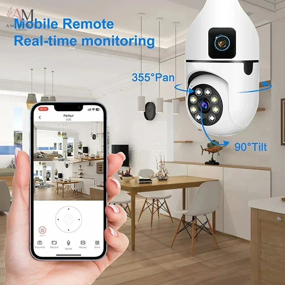 5MP/8MP E27 Bulb Security Camera - Image 3