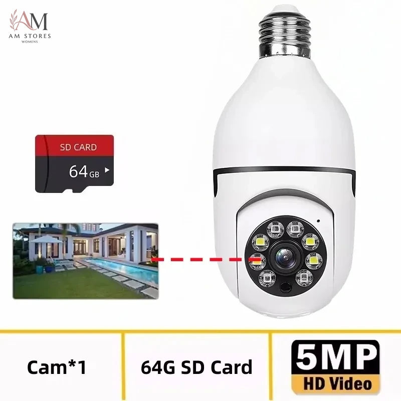 5MP/8MP E27 Bulb Security Camera - Image 13