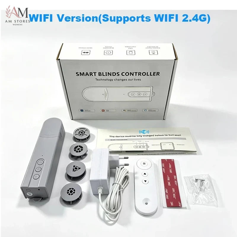 WiFi Smart Curtain Motor, Zigbee Electric Roller Blinds Driver, Works with Smart Life APP