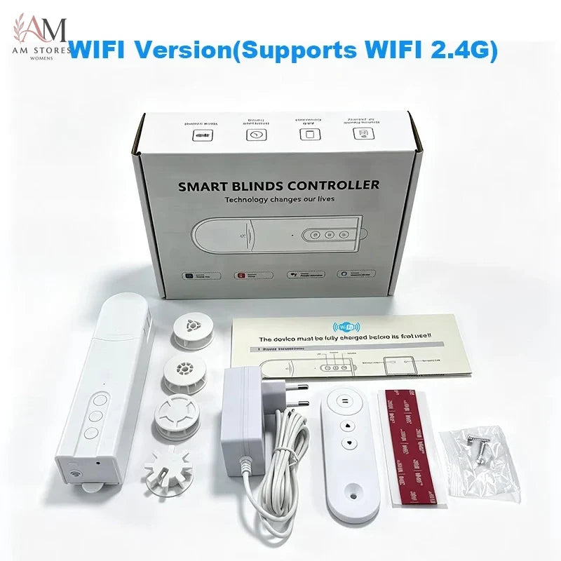 WiFi Smart Curtain Motor, Zigbee Electric Roller Blinds Driver, Works with Smart Life APP